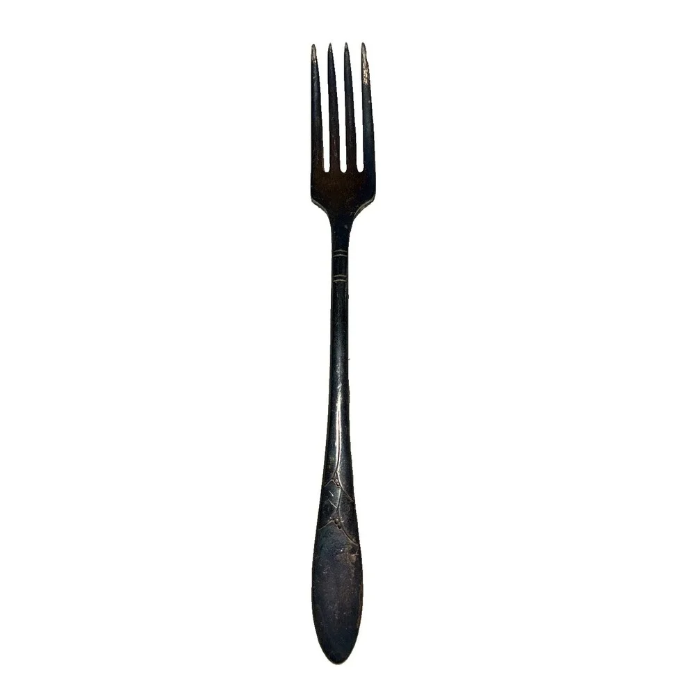 Oneida Community Plate Silver Plated Fork Lady Hamilton Art Deco 1930s Vintage
